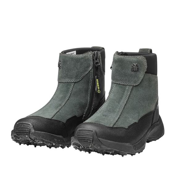 Icebug Mens Metro2 BUGrip Winter Boot 12 Pine Grey Water-Repellent Suede NIB - Picture 1 of 13